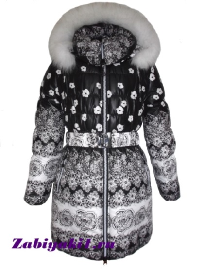 Зимние пальто с мехом для девочки рост 140-164 Moonbox