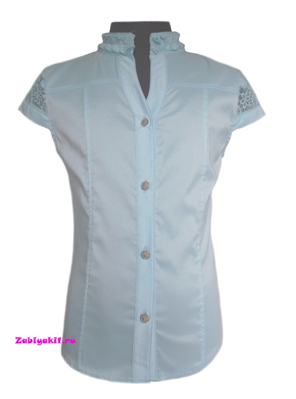 Блузка с кружевной спиной для девочки 6-8 лет