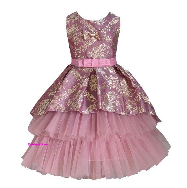 Нарядное платье розовое