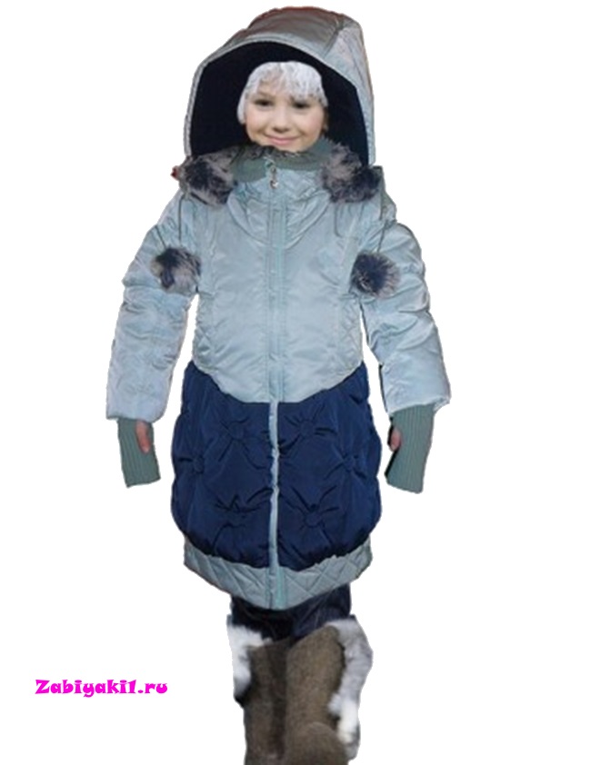 Пальто с муфтой для девочки Orby