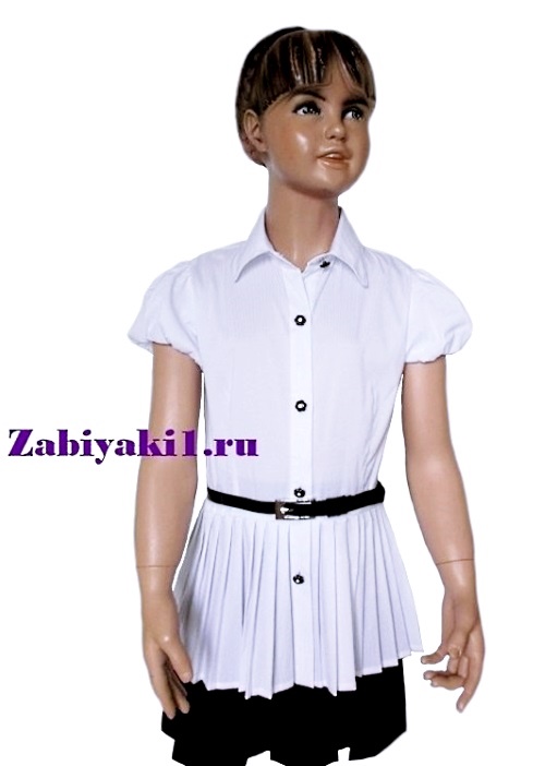Блузка для девочки с плиссированной юбкой Россия