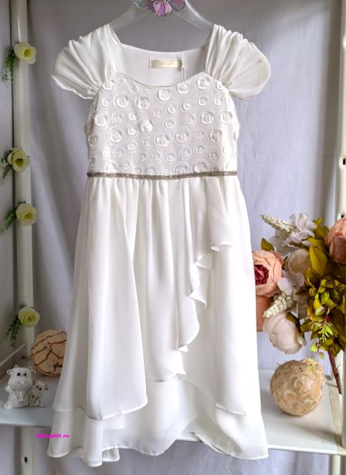 Белое платье для подростка Deloras