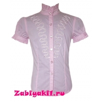 Блузка с вышивкой  для девочек короткий рукав Deloras