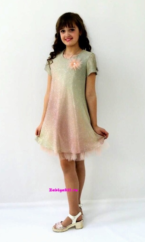 Переливающее платье для девочки Nenbu