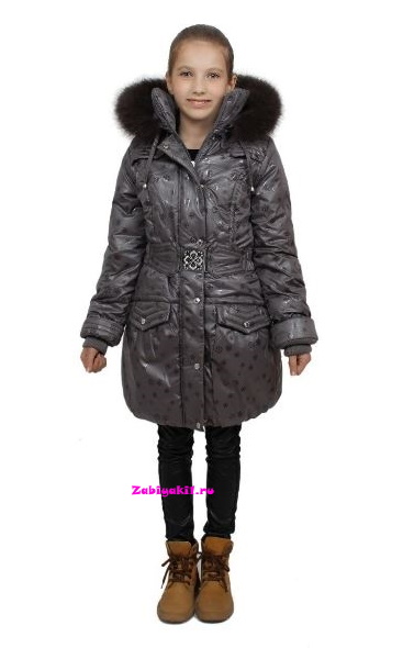 Теплое пальто для девочки Россия