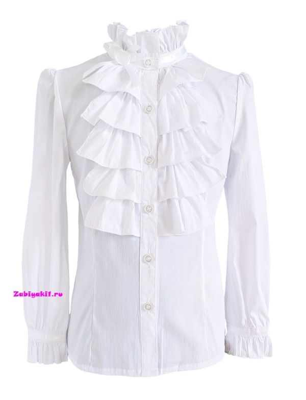 Школьная блузка для девочек с длинными рукавами Делорас