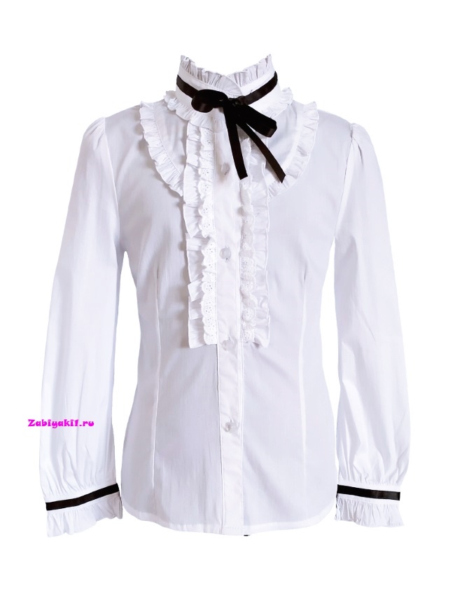Школьная белая блузка для девочки Deloras