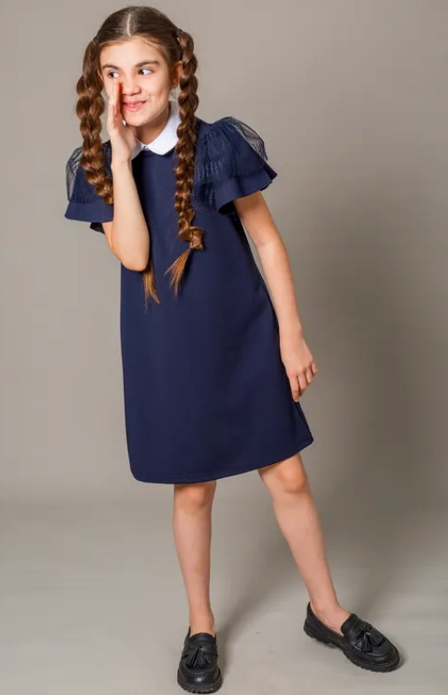 Школьное трикотажное платье Deloras