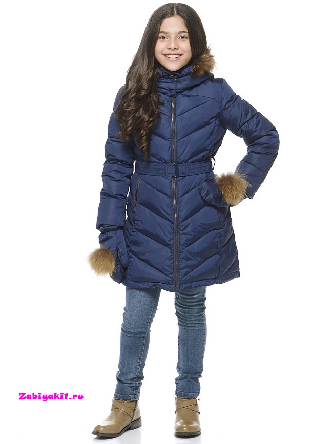 Подростковое пальто для девочки пух Snowimage junior