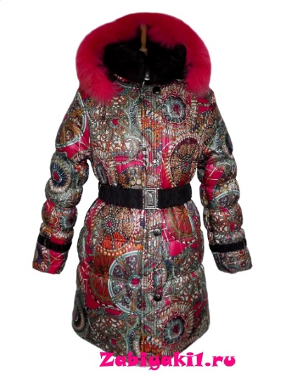 Цветное зимнее пальто для девочки Moonbox